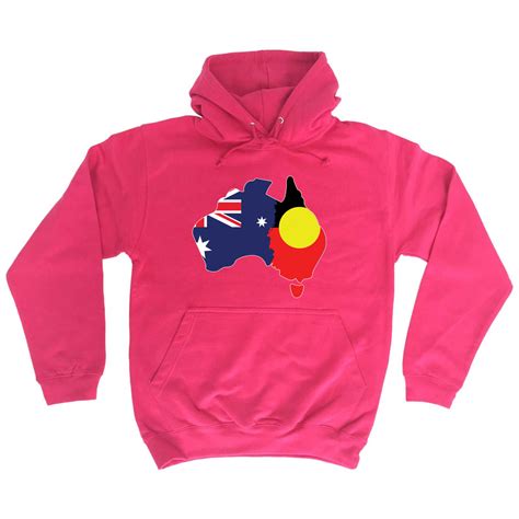 Country Outline Australia Aboriginal Flag Joined United As One - Hoodies Hoodie | eBay
