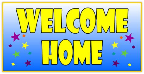 WELCOME HOME BANNER 109 | Welcome Home Banner Templates | Templates (Click on a Category below ...