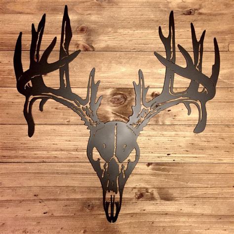 Excited to share this item from my #etsy shop: Metal Deer Skull Wall ...