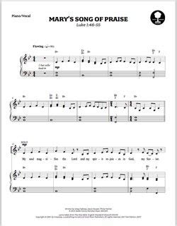 Mary's Song Of Praise Sheet Music - Seeds Family WorshipSeeds Family ...