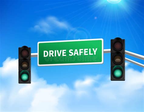 Drive Safely Memorial Sign Sticker Icon Stock Illustration - Image: 60155824