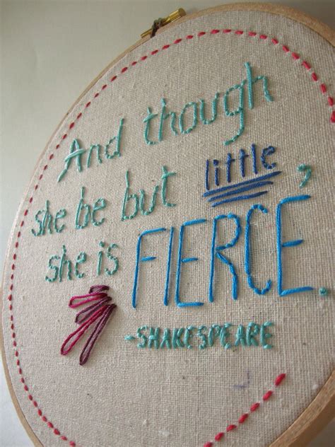 Embroidery Hoop Art Shakespeare Quote Hand Embroidered. $22.00, via ...