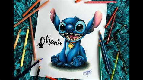 Cute Stitch Drawing Pencil