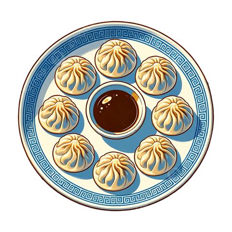 Soup Dumplings And Steamed Buns Gourmet Illustrations, Soup Dumpling ...