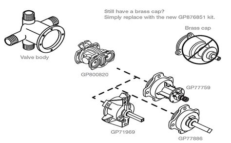 Kohler Mixing Valve Diagram With Shower Handle Kohler 3/4" I