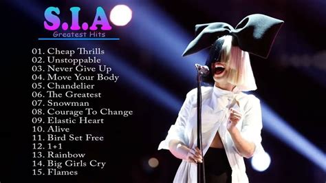 SIA Greatest Hits Full Album 2022 - SIA Best Songs Playlist 2022 | Best ...