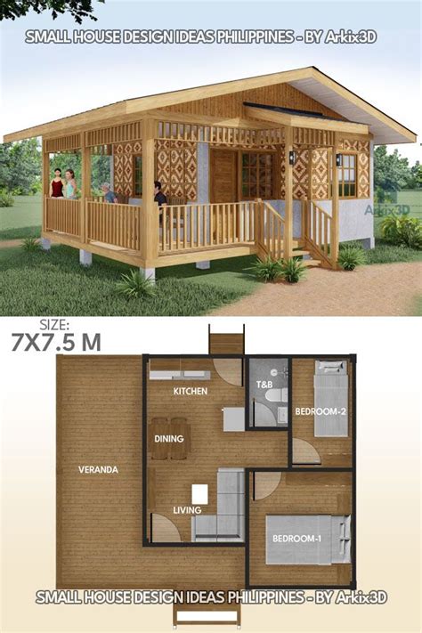 Small House Design Idea - Half Amakan | Rumah indah, Rumah kebun, Arsitektur rumah