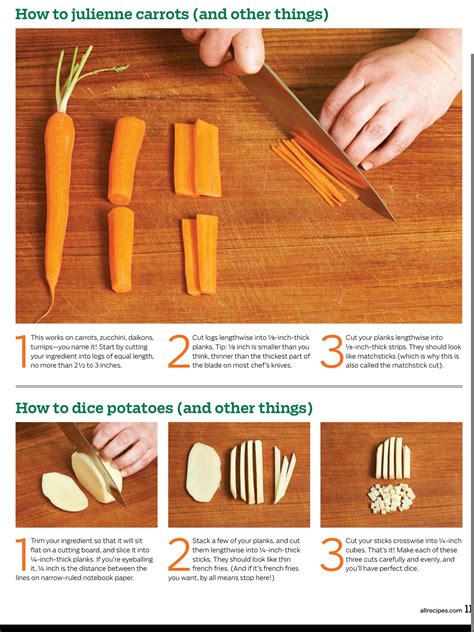 Techniques - How to Julienne Carrots (or other veggies) & How to Dice | How to julienne carrots ...