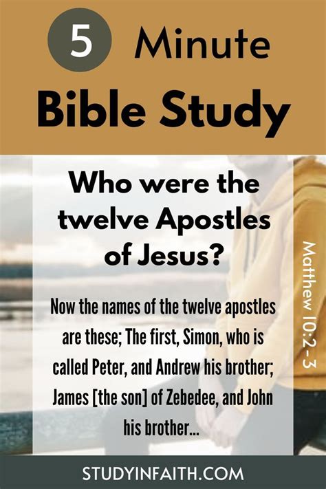 Who were the Twelve Apostles of Jesus? in 2023 | Bible facts, Gospel ...