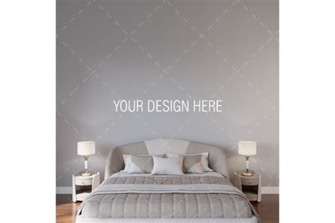 Bedroom Wall Mockup Graphic by hellonage · Creative Fabrica