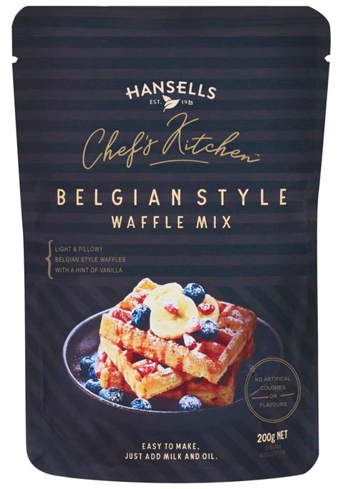 Waffle Mix Pack of 8 Sachets - Hansells