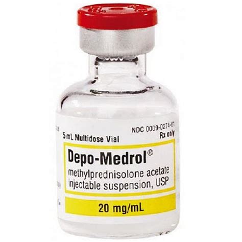 Depo-Medrol Injection 20mg/mL Multiple Dose Vials 5 mL (Rx ...