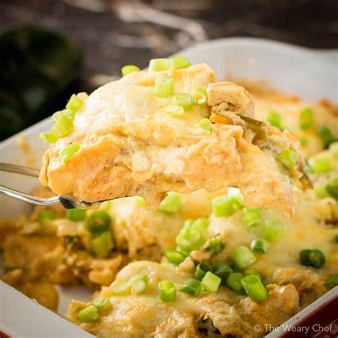 Layered Chicken Chile Relleno Casserole - The Weary Chef