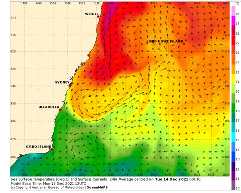 East Australian Current Brings the Christmas Warmth | Swellnet Analysis ...