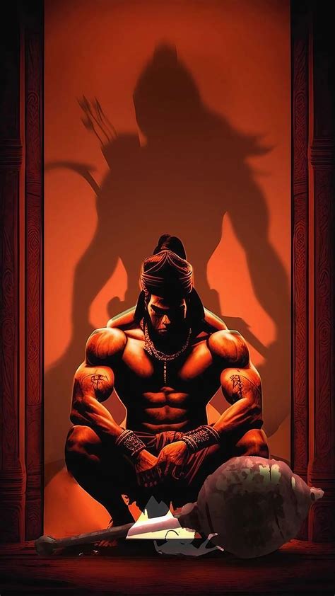 Hanuman Bodybuilding, Lord rama background, lord, god, bhakti, devtional, HD phone wallpaper ...
