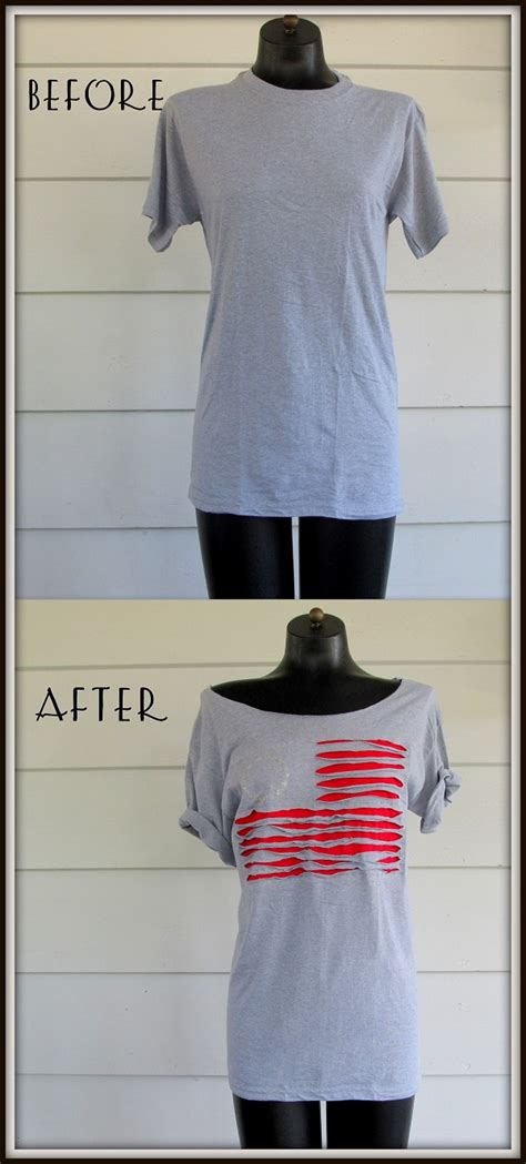 WobiSobi: Off the shoulder Flag Shirt, DIY