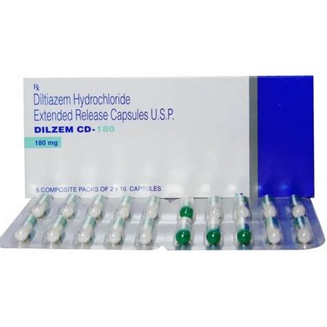 Diltiazem hydrochloride 180 Mg Tablets at Rs 310/stripe | Diltiazem Tablet in Nagpur | ID ...