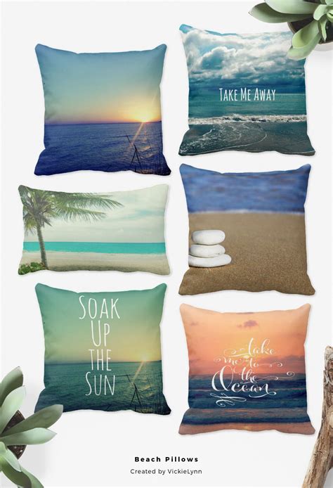 Beach Pillows | Beach pillows, Pillows, Beach themed room