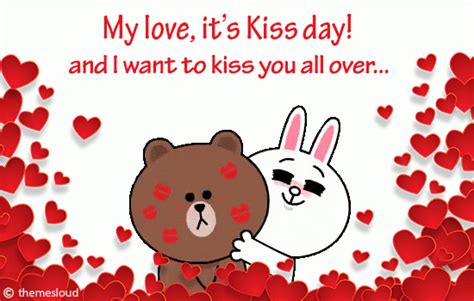 My Love, I Want To Kiss You All Over! Free Kiss Day eCards | 123 Greetings