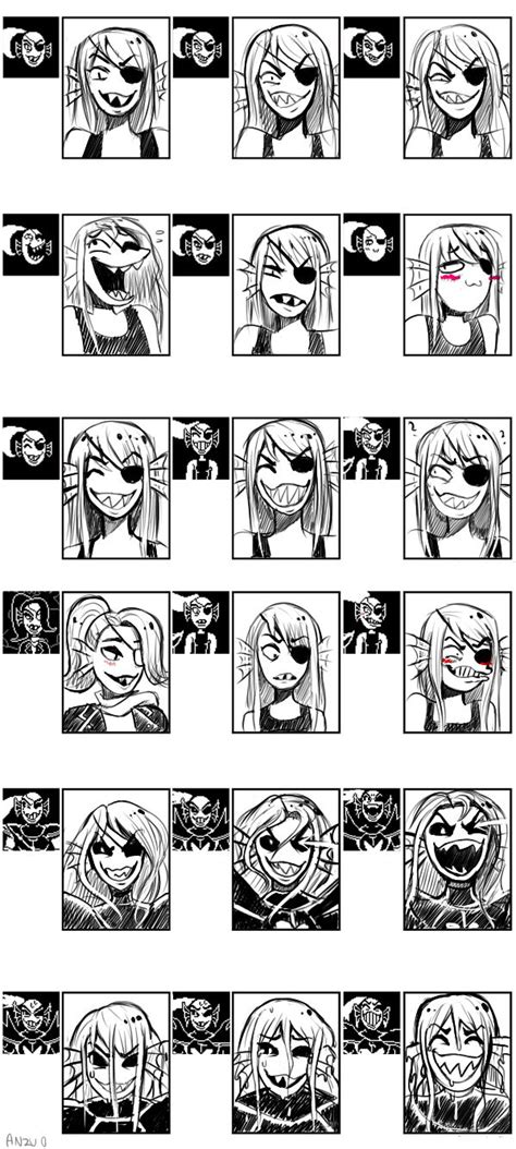 Undyne Expression Meme by GlitchPirate on DeviantArt