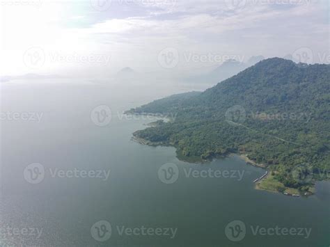 aerial view of Waduk Jatiluhur in the morning. 21541739 Stock Photo at ...