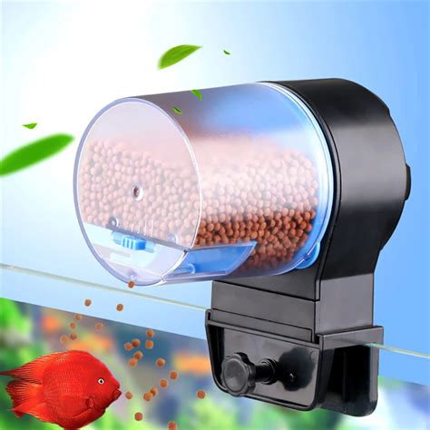 Aquarium Intelligent Timed Fish Tank Automatic Feeder Aquarium Goldfish ...