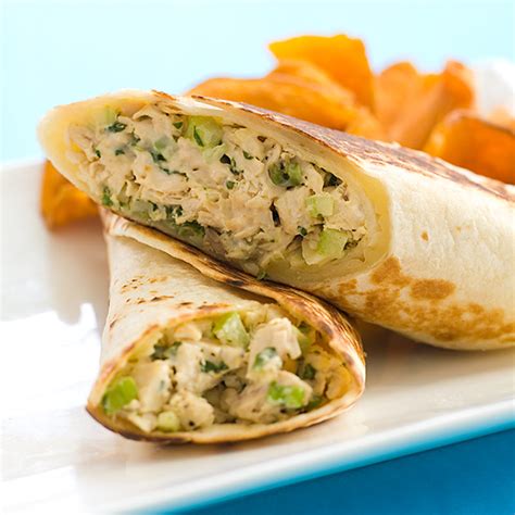 Crispy Chicken Salad Wraps