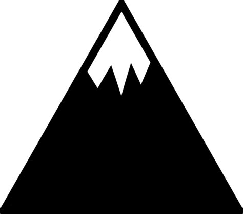 Mountain With Snow Clip Art at Clker.com - vector clip art online ...