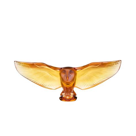 Lalique Empreinte Animale Barn Owl, Amber