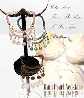 Bubblez Style: Rain Pearl Necklace - Christmas Gift Especially for Bubblez Design Group Members