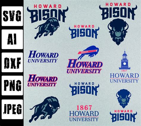 Howard University Svg Howard Svg Howard Bison Svghoward - Etsy