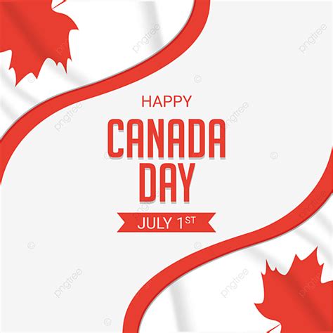 Canada Flag Clipart Transparent Background, Realistic Canada Flag Vector Minimal Banner Design ...