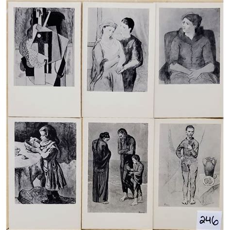 11 Vintage Black & White Picasso Postcards