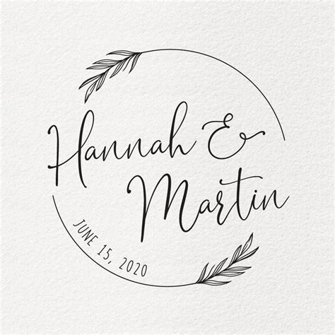 CUSTOM WEDDING STAMP Large Wedding Stamp Personalized - Etsy | Custom ...