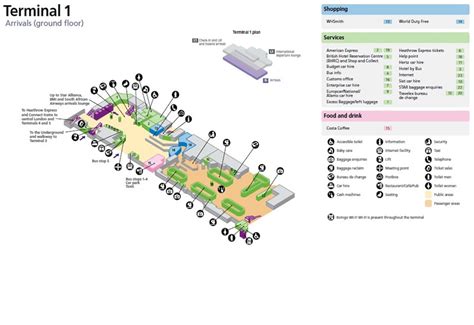 Heathrow International Airport UK Terminal Maps, LHR Information and ...