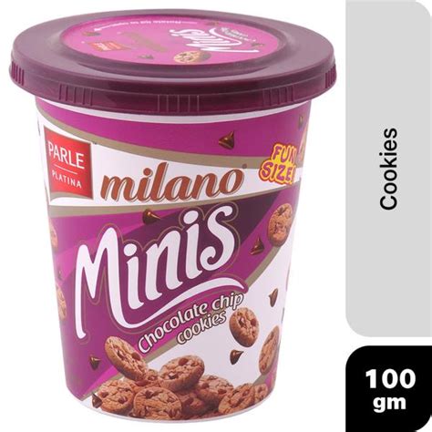 Parle Platina Milano Minis Chocolate Chip Cookies 100 g - JioMart