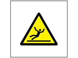 Risk of slipping symbol safety sign. | WS1390 | Label Source | Safety ...