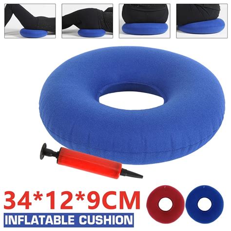 Donut Pillow Seat Cushion 13" Inflatable Donut Cushion 35cm for Tailbone Pain Relief ...