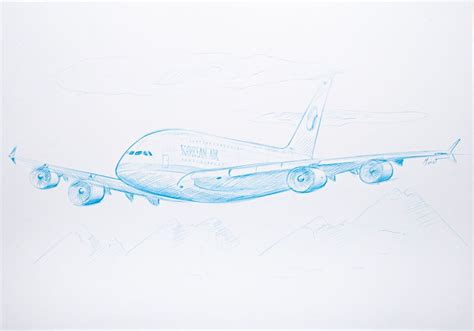 A380. Sketch of a livery for an A380 customer company - Author Sylvain ...