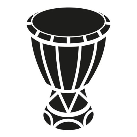 Silhouette Of A African Bongo Drums Illustrations, Royalty-Free Vector ...