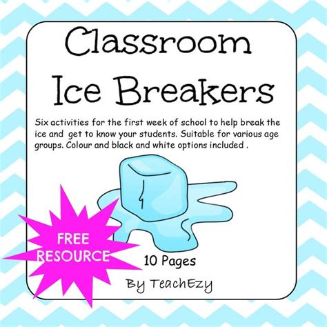 Classroom Ice Breakers Resource | Classroom icebreakers, School activities, First day of school ...