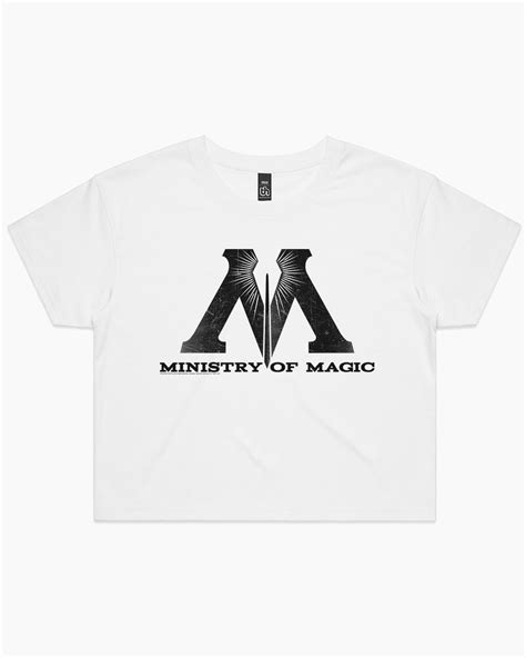 Ministry of Magic Logo Crop Tee | Official Harry Potter Merch Australia | Threadheads