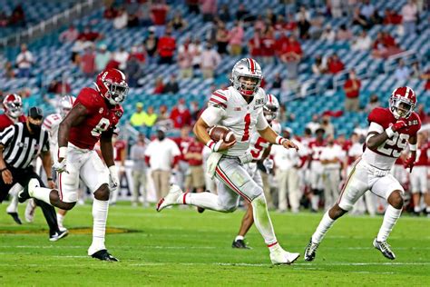 Ohio State's Justin Fields runs 4.44 in 40-yard dash during Buckeyes ...