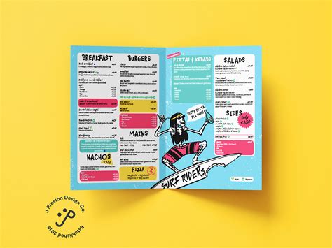 Surf Riders Ibiza Rocks Menu on Behance