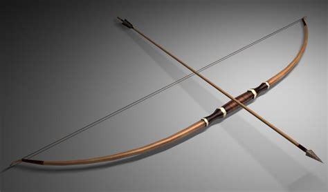 Medieval Longbow And Arrow