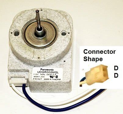 Maytag Refrigerators Parts: Maytag Panasonic Refrigerator Condenser Fan Motor Udqr002mgl by Maytag