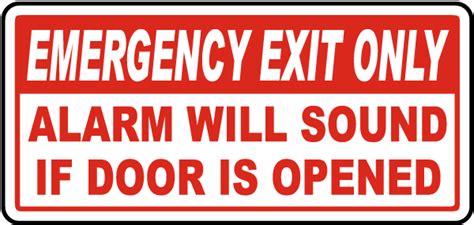 Emergency Exit Only Sign - Save 10% Instantly