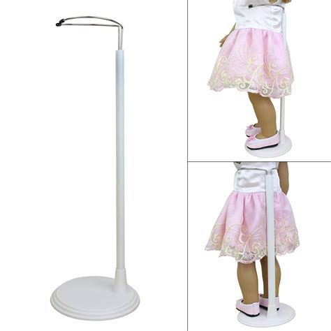 2x Adjustable Doll Stand Holder for 14-18 Inch Boy Girl Doll Doll Stander White | eBay