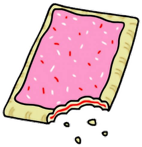 Poptart Sticker - Strawberry Pop Tart Cartoon Clipart - Large Size Png ...