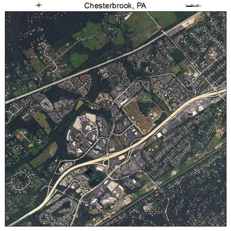 Aerial Photography Map of Chesterbrook, PA Pennsylvania